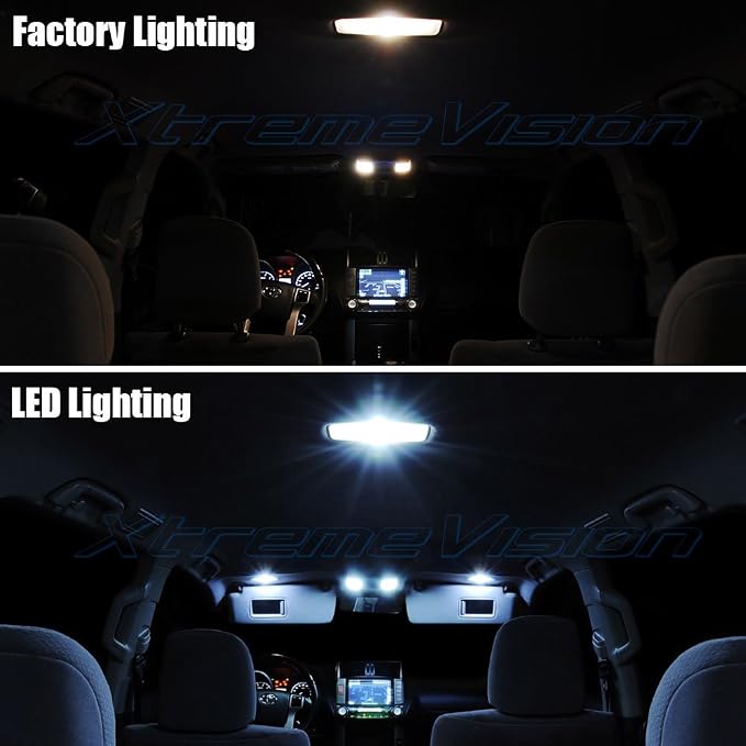 XtremeVision Interior LED for Lexus LS460 LS600h 2007-2014 (13 Pieces) Cool White Interior LED Kit + Installation Tool