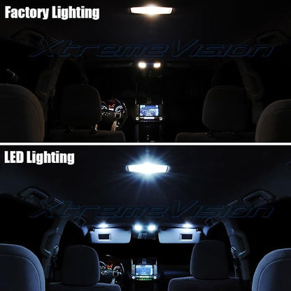 XtremeVision Interior LED for Lexus LS460 LS600h 2007-2014 (13 Pieces) Cool White Interior LED Kit + Installation Tool