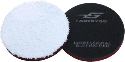 Microfiber Cutting Pads 5 Inch, Heavy Duty Polishing Pads for Dual Action Polisher, Scratch & Swirl Remover, Car Paint Finishing Buffing Pads (2 Pack)