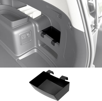 Trunk Organizer for 2010-2024 Toyota 4Runner 5-Seat 2nd Row(NOT Fit 7-Seat 3rd Row), Rear Storage Box Bin Cargo Tray for 10-24 4 Runner Interior Accessories(Right Side Hanging/Without Speaker)