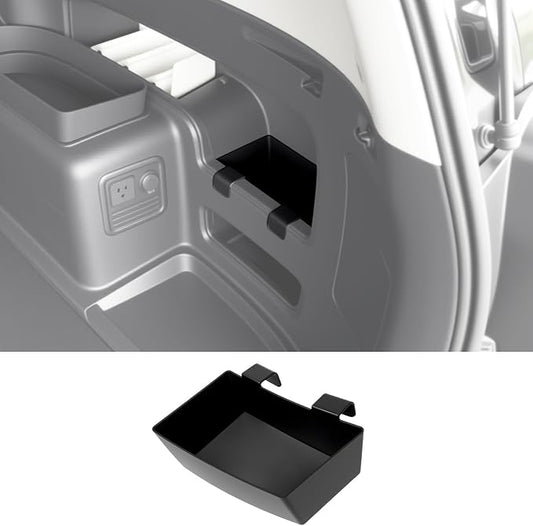 Trunk Organizer for 2010-2024 Toyota 4Runner 5-Seat 2nd Row(NOT Fit 7-Seat 3rd Row), Rear Storage Box Bin Cargo Tray for 10-24 4 Runner Interior Accessories(Right Side Hanging/Without Speaker)