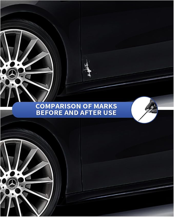197/9197 Obsidian Black Metallic Touch Up Paint Compatible with Mercedes-Benz Exact Match–Chips and Nicks Touch Up