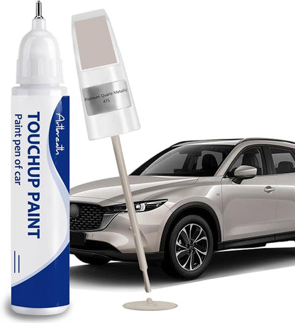 Platinum Quartz Metallic(47S) Touch Up Paint for Mazda Car Paint Pen Scratch Repair Two-In-One Touch Up Paint Automotive Paint Pen for MAZDA3 CX-5 CX-30 CX-50 CX-70