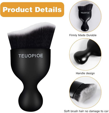 Car Interior Cleaning Brush, Car Duster Interior,Car Detailing Brush Dusting Brush,Car Interior Cleaning Tool, Auto Soft Hair Car Brush,Auto Interior Dust Brush for Air Vents(White)