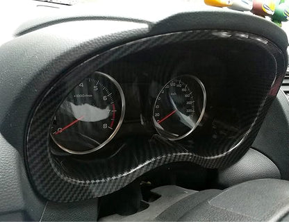 HIGH FLYING for Subaru WRX STI 2015-2021, Forester 2014-2018, XV Crosstrek 2013-2017 Car Interior Accessories Center Consoles Display Frame Cover Trim ABS Carbon Fiber Grain 1pc