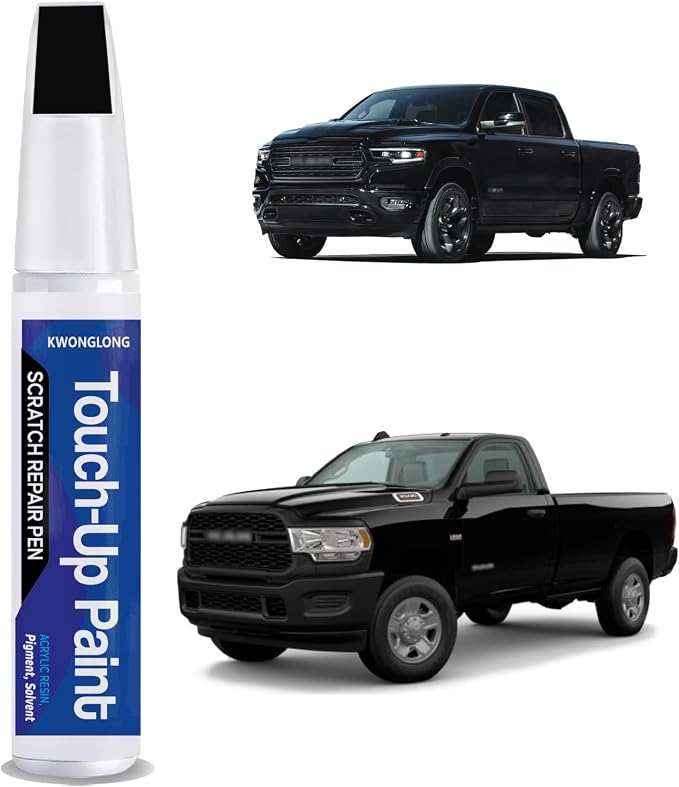 Black PX8 Touch Up Paint Compatible with RAM, 2-in-1 Car Paint Scratch Repair Pen, Quick & Easy Solution to Repair