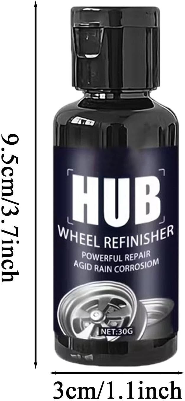 Tire Coating Wax, High Gloss Dressing, Large Size Refurbish Paste with Safety, Powerful Hub Wheel with Comfort, Modern Automotive Design Style, Tool for Alloy Hubs Rims SUV Sedan RV