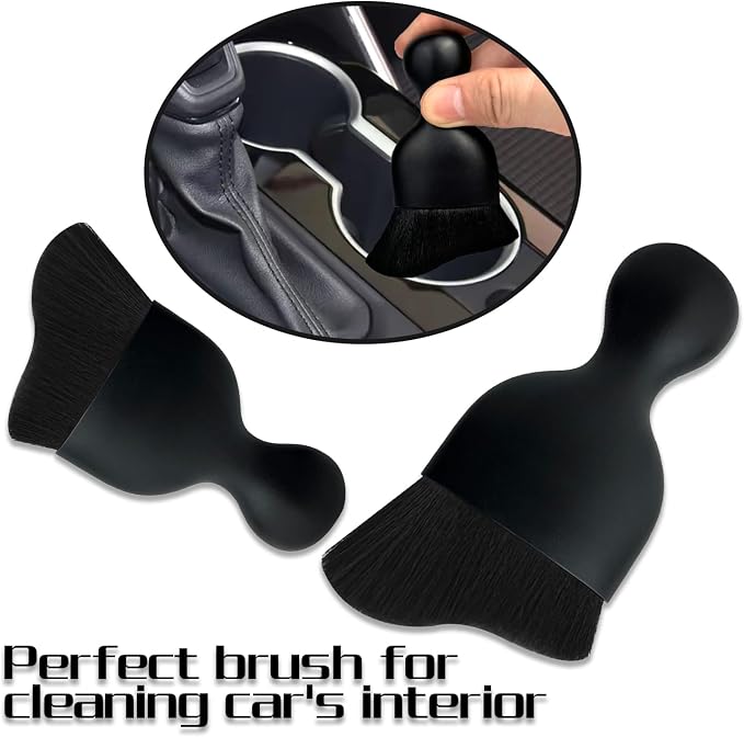 XY North Car Interior Dust Brush, Auto Detailing Brush, Soft Bristles Car Cleaning Brushes, Tool for Air Conditioner Vents, Leather, Computer, Scratch Free, Car Interior Accessories