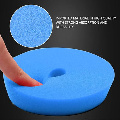 Blue T60 Moderate-Cut Foam Polishing Pads, SPTA 1Pc 3.5 Inch Face for 3 Inch 80mm Backing Plate Compound Buffing Sponge Pads for Car Buffer Polisher Compounding, Polishing and Waxing -FPTSS3G