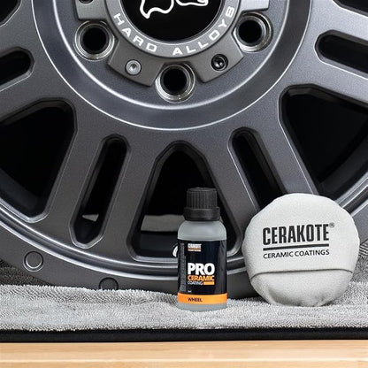 CERAKOTE Professional Ceramic Wheel Coating (30 mL Kit) - Repels Brake Dust - Maximum Gloss and Vibrancy - Professional Level Protecation