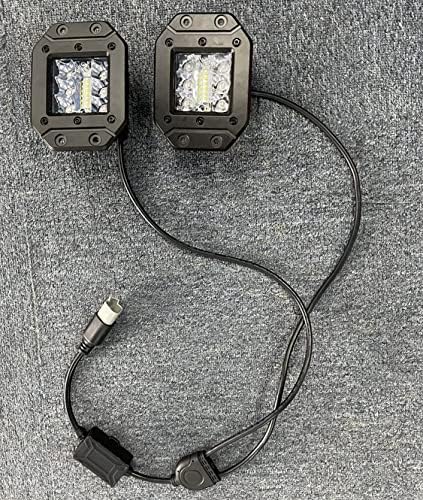 RGBW Flush Mount LED Lights, OFFROADTOWN 5inch 60W RGBW LED Driving Work Flush Fog Off Road Lights for Truck Pickup UTV ATV SUV Boat 4x4 Car