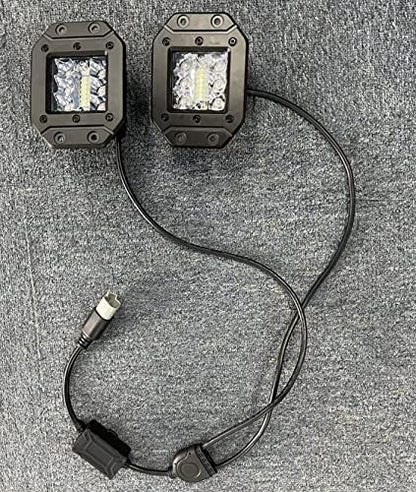 RGBW Flush Mount LED Lights, OFFROADTOWN 5inch 60W RGBW LED Driving Work Flush Fog Off Road Lights for Truck Pickup UTV ATV SUV Boat 4x4 Car