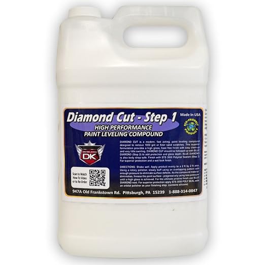 Detail King Diamond Cut Step 1 - High Performance Car Scratch Remover - Paint Correction Compound - Gallon