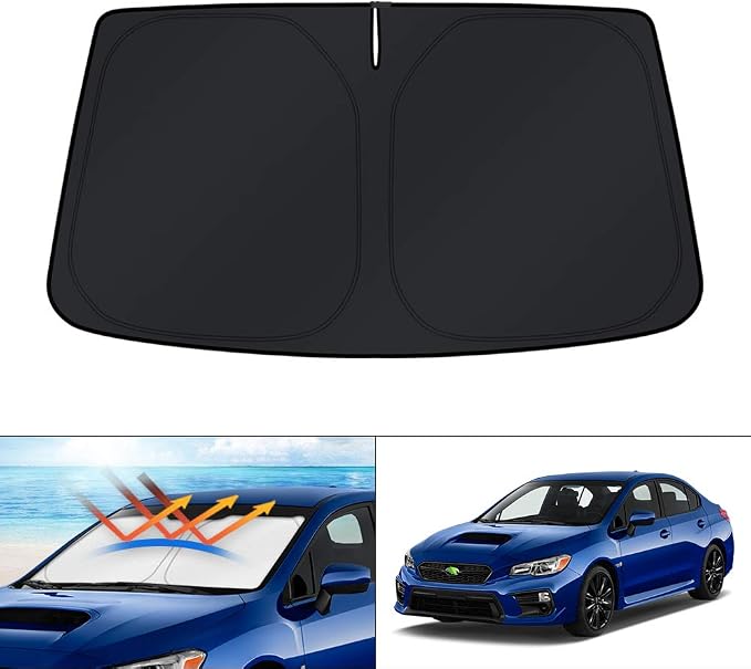 KUST Windshield Sun Shade for 2015-2021 Subaru WRX/STI Accessories Custom Fit Sunshade Sun Visor Protector Foldable Blocks UV Rays Keep Your Car Cooler