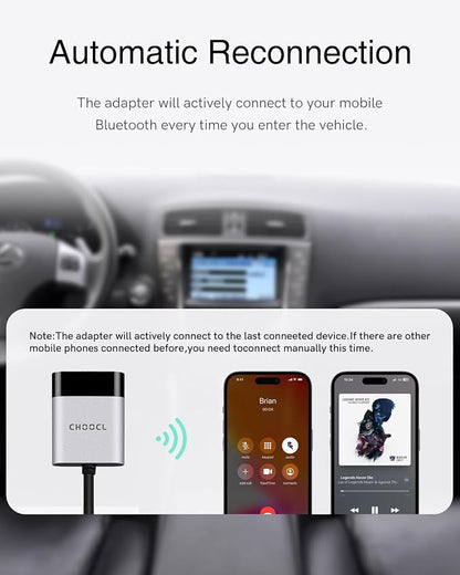 USB Bluetooth Adapter Compatible for Toyota Crown (2007-2012), Prado (2010-2013), Lexus CT200h/IS/ES/RX/LS/GX (2010-2015),iPod Music Sourse Bluetooth Receiver