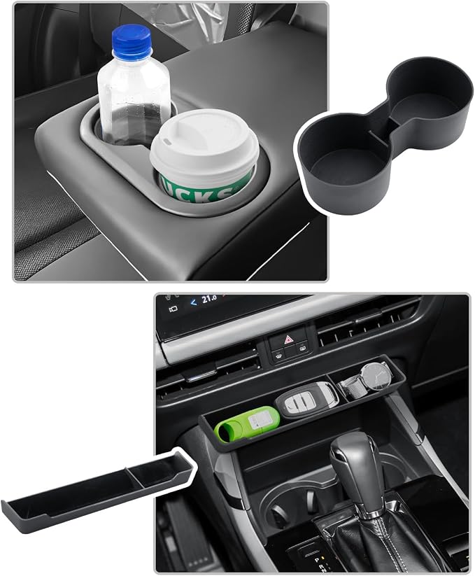 CDEFG 4Pcs for 2026 Mazda CX5 Center Console Organizer for 2026 Mazda CX-5 (S/Select/Preferred/Premium/Premium Plus) Accessories Middle Console Tray Storage Box