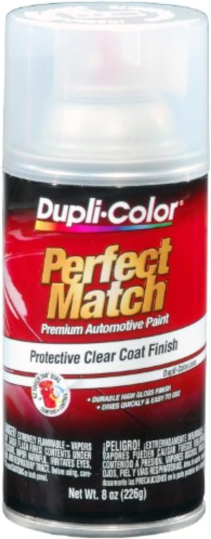 Dupli-Color EBCL01257 Clear Perfect Match Automotive Top Coat - 8 oz. Aerosol