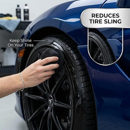 Tire Shine Applicator - Tire Shine Car Detailing Foam Sponge Tool - Tire Cleaner and Shine Tire Foam - Tire Shine Brush Car Cleaning Supplies (1 Pack)