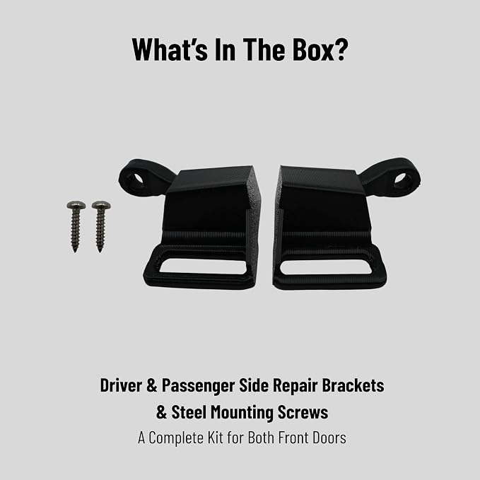 2Pcs Car Door Arm Rest Switch Panel Clip Repair Kit, Compatible with 2003-2007 Chevrolet Silverado Tahoe Suburban Avalanche & GMC Sierra Yukon, Driver & Passenger Side Door Armrest Bracket Fix (Black)