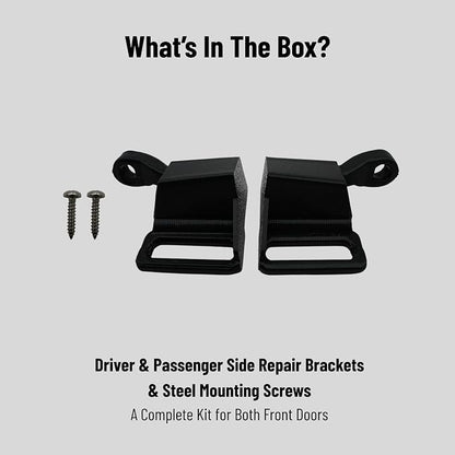 2Pcs Car Door Arm Rest Switch Panel Clip Repair Kit, Compatible with 2003-2007 Chevrolet Silverado Tahoe Suburban Avalanche & GMC Sierra Yukon, Driver & Passenger Side Door Armrest Bracket Fix (Black)