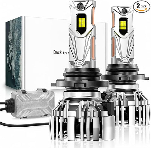 NOVSIGHT 9005 LED Fog Lights Bulbs - 55000 Lumens Ultra-Bright,100000 Hours Lifespan, 6500K Cool White Light, IP68 Waterproof, Pack of 2