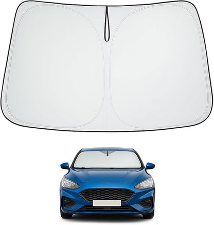 Proadsy 2026 Upgrade Front Windshield Sun Shade Foldable Sunshade Protector Custom Fit 2012-2018 Ford Focus S, RS, ST, SE, SEL, Titanium, Electric Sedan Hatchback Accessories