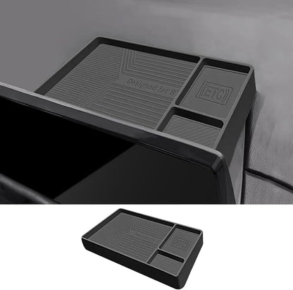 Temmis Dashboard Organizer for Honda CRV 2023-2026 (Gasoline & Hybrid), Silicone Dash Board Tissue Holder Dash Storage Tray Container Box Behind Screen-Black
