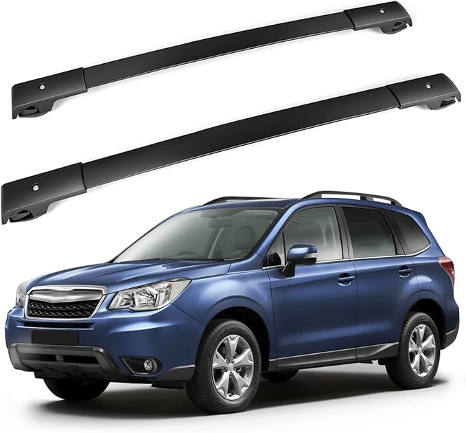 OCPTY Roof Rack Cross Bars Fit for Subaru Forester 2009 2010 2011 2012 2013 Cargo Bars for Cargo Carrier Bag Luggage Kayak Canoe Bike Snowboard Skiboard - Fits Side Rails Models ONLY