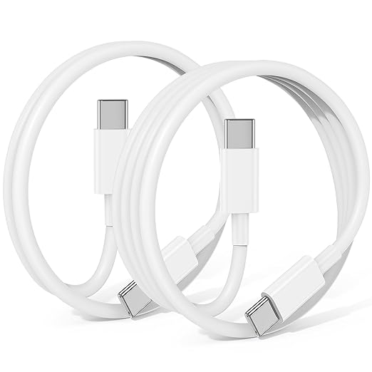 240W USB C to USB C Cable 2-Pack [3.3FT+6.6FT],Type C Fast Charging Cable for iPhone Air 17 16e 16 15 Pro Plus Pro Max，for Galaxy S25/S24, for iPad Pro/Air/mini, for MacBook Pro/Air and More