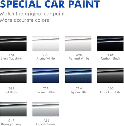 C1M Phytonic Blue Touch Up Paint for BMW, DIY Car Paint Scratch Repair Kit, Automotive Paints, Quick & Easy Fix Scratch Repair for X1/X3/X4/X5/X6/X7/2/3/5/7 Series/M5/iX