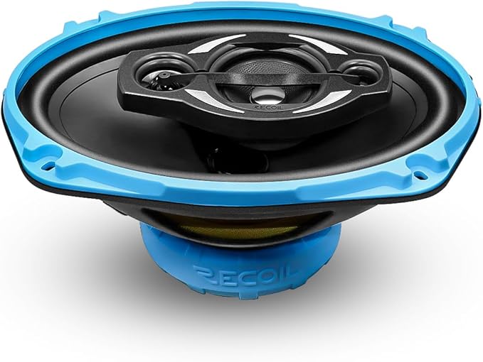 RECOIL RCX694 Echo Series 4-Way 6X9-Inch Car Audio Coaxial Speaker System with Grilles Pair