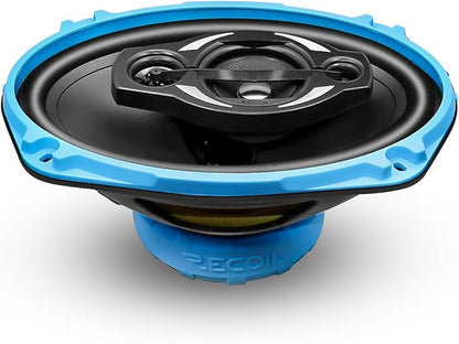 RECOIL RCX694 Echo Series 4-Way 6X9-Inch Car Audio Coaxial Speaker System with Grilles Pair