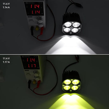 Motorcycle Driving Lights White LED Pods Lights 3’’ 40W LED Driving Off Road Lighting 12V 24V Spot Cube Light for Truck ATV UTV SUV Bike Car Boat Trucks LED Spotlights with 6 Light Beads 2PCS