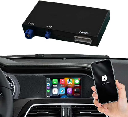 Wireless Carplay Adapter for Mercedes Benz A B CLA GLA C E ML GL GLK SLK (2011-2015) with NTG 4.5/4.7 System Support Android Auto Bluetooth, USB, Mirroring, Camera, Voice Control