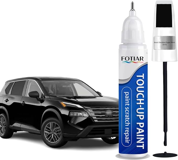 Black Obsidian/Super Black(KH3) Touch up Paint for Nissan-Exact Match Scratch Repair Kit 2-In-1 Premium Car Paint Pen for Chips & Nicks