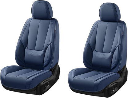 Coverado Seat Covers, Car Seat Covers Front Seats, Car Seat Cover, Car Seat Protector Waterproof, Car Seat Cushion Nappa Leather, Blue Seat Covers Carseat Cover Universal Fit for Most Cars