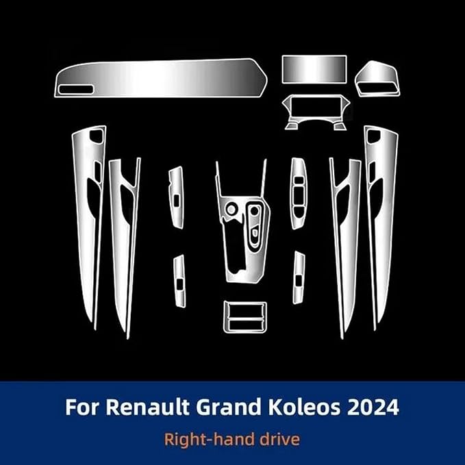 Car Interior Center Console Instrument Dashboard Anti-Scratch Sticker Transparent Protective Film Accessories,for Renault Grand Koleos 2024
