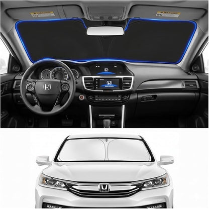 Windshield Sun Shade Sunshade for Honda Accord 2013-2017 | Custom Fit Windshield Cover, Blocks UV Rays, Double-Layer Heat Shield, Durable Frame, Easy Fold & Storage