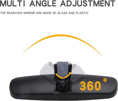 10" Universal Interior Mirror Kit, 2024 Upgraded Anti-Glare Rear View Mirror,Wide Angle Night Vision, Compatible with Car, Truck, SUV for Toyota Honda Ford Nissan Jeep