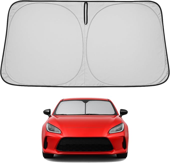Proadsy 2026 Upgrade Front Windshield Sun Shade Foldable Sunshade Protector Custom Fit 2017-2025 GR86 Accessories
