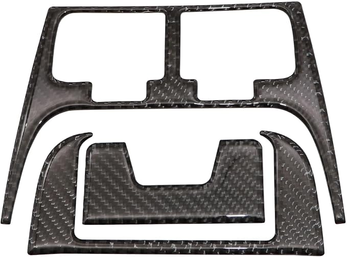 GXARTS 12Pcs Carbon Fiber Full Set Interior Decoration Trim Kit Compatible with Lexus IS250 Black 2006 2007 2008 2009 2010 2011 2012