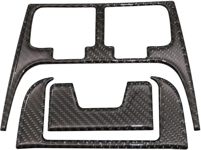 GXARTS 12Pcs Carbon Fiber Full Set Interior Decoration Trim Kit Compatible with Lexus IS250 Black 2006 2007 2008 2009 2010 2011 2012