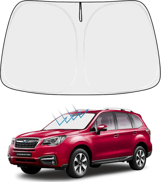 Proadsy 2026 Upgrade Front Windshield Sun Shade Foldable Sunshade Protector Custom Fit 2015-2018 Forester Crossover Base Premium Sport Limited Accessories