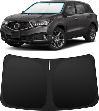 INSAUTO Custom Fit Windshield Sun Shade Accessories for Acura MDX 2014-2020, Foldable Front Window Sunshade, UV & Heat Reflector, Keeps Interior Cool, Includes Storage Bag
