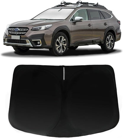 Windshield Sun Shade for 2015-2019 Subaru Outback, Car Front Window Sunshade with 240T Sun Visor Protector Blocks UV Rays Heat Sun Shield Accessories