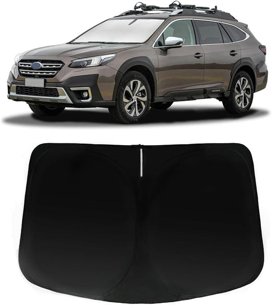 Windshield Sun Shade for 2015-2019 Subaru Outback, Car Front Window Sunshade with 240T Sun Visor Protector Blocks UV Rays Heat Sun Shield Accessories