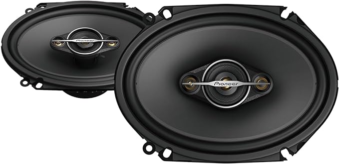 Pioneer A-Series Standard TS-A6881F 6” x 8” 4-Way Speakers (Pair) – 350W Max, Balanced Sound + Smooth Treble, Enhanced Bass, Great Stock Replacement