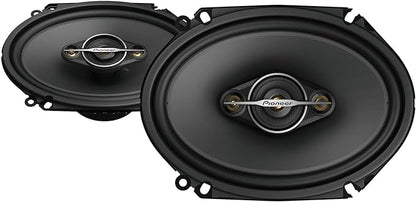 Pioneer A-Series Standard TS-A6881F 6” x 8” 4-Way Speakers (Pair) – 350W Max, Balanced Sound + Smooth Treble, Enhanced Bass, Great Stock Replacement