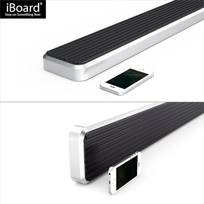 APS Running Boards (Side Bars Side Steps Step Bars) Compatible with Chevy Tahoe GMC Yukon 2000-2020 4Dr (Exclude Z71 Denali Yukon XL) (Silver 5in 304 Stainless Steel)