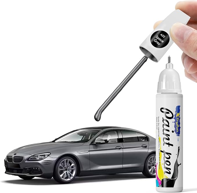 A52 Space Gray Touch Up Paint Compatible with BMW, DIY Car Paint Scratch Repair, Quick & Easy Fix Automotive Scratch Repair for X3/X5/X6/1/3/5/6/7 Series/M3/M5/M6/B6/B7